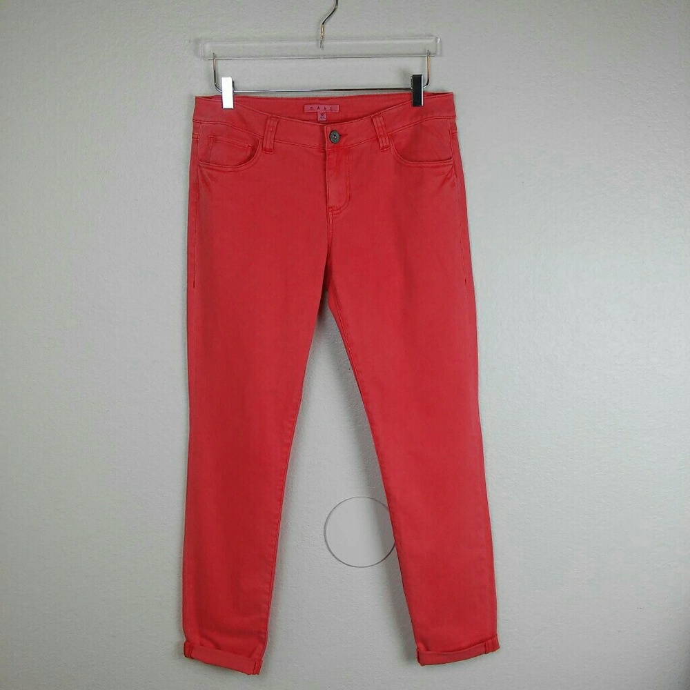 CAbi Size 10 Coral Pigment Skinny